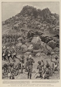 与Tirah Expedition一起在印度边境上的战斗